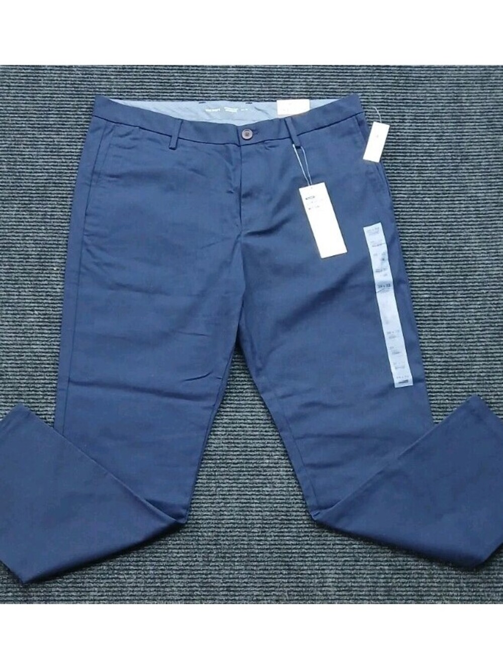Old Navy Ultimate Slim Pants Built in Flex Plaid Men’s Size 38x32 Navy Blue NWT